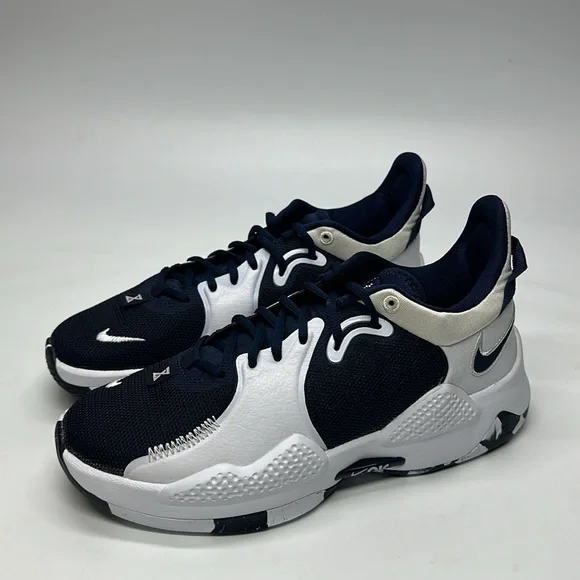 New Men’s Nike Paul George PG 5 TB Navy Obsidian Blue/White DA7758-401 NWOB - Picture 5 of 6